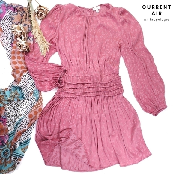 Current Air Dresses & Skirts - Current Air Anthropologie Pink Dress Sz L